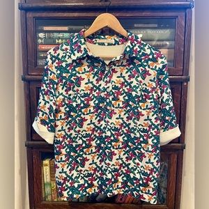 Purificacion Garcia Floral Top 💐